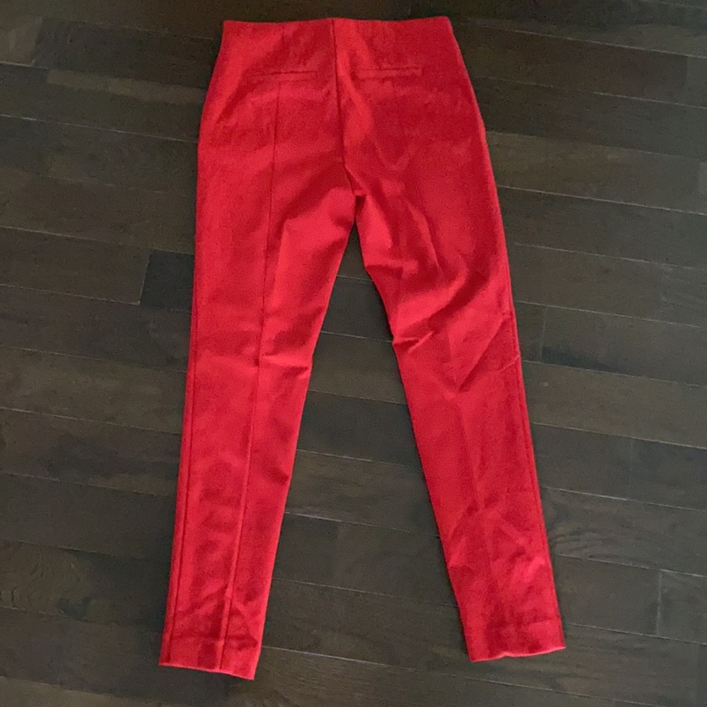 Red, Side Zip Slacks - image 3